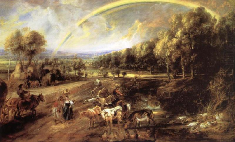 Peter Paul Rubens Landscape with Rainbow china oil painting image